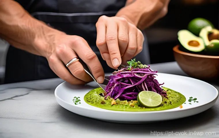 대체 단백질 요리로 만드는 특별한 기념일 음식 - **"A vibrant and diverse spread of gourmet alternative protein appetizers displayed on a modern, min...