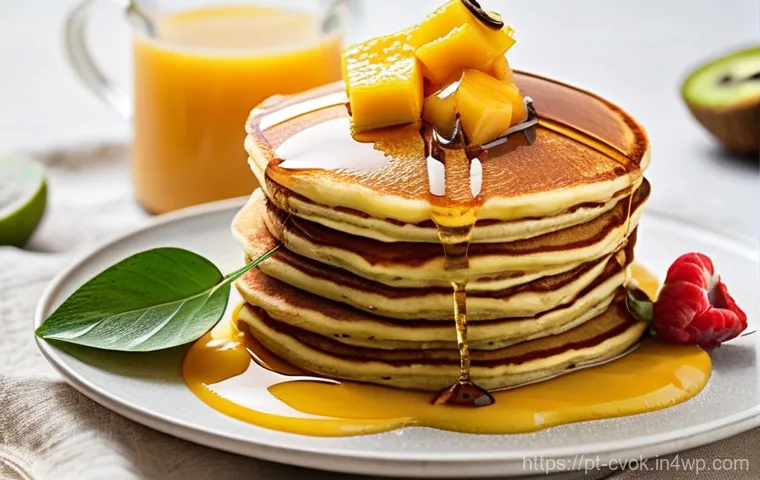 대체 단백질 요리법으로 만드는 아침식사 아이디어 - **Overnight Oats in a Jar:** A clear glass jar filled with luscious, creamy overnight oats. Layers a...